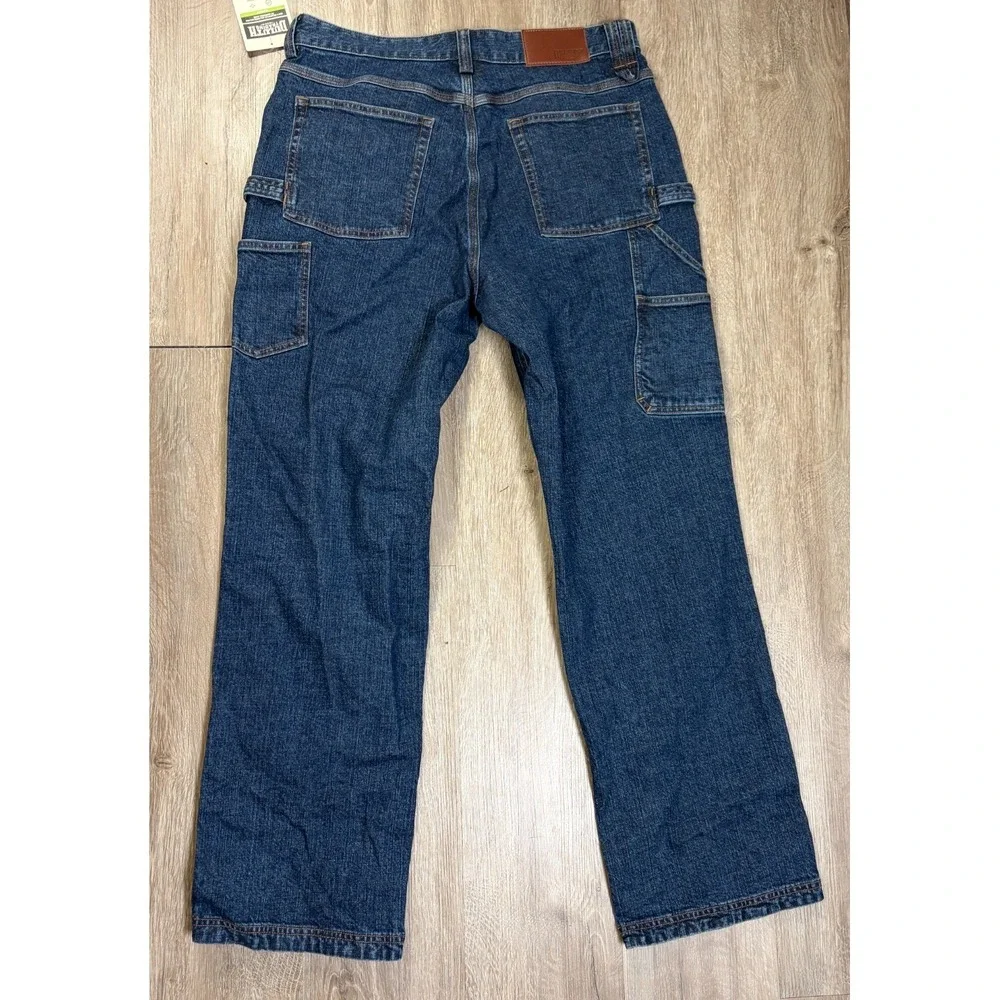 NWT Duluth Flex Ballroom Carpenter Jeans 34x32 Denim Roomy Utility Fit